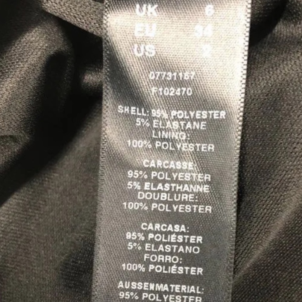 NWT [ASOS] Wiggle Pleated Midi Cap Sleeve Scoop Neck Black Dress Women’s Sz 2 - Picture 11 of 12